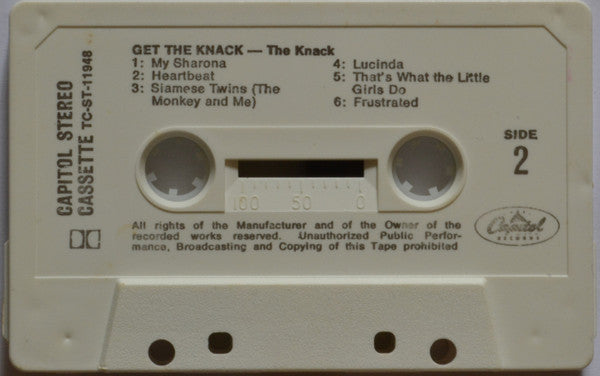 The Knack (3) : Get The Knack (Cass, Album)