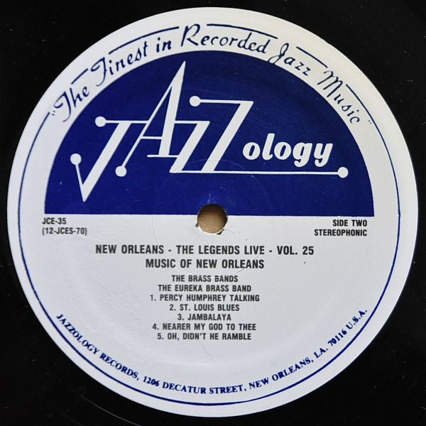 Dejan's Olympia Brass Band / Eureka Brass Band : Music Of New Orleans - The Brass Bands (LP, Comp)