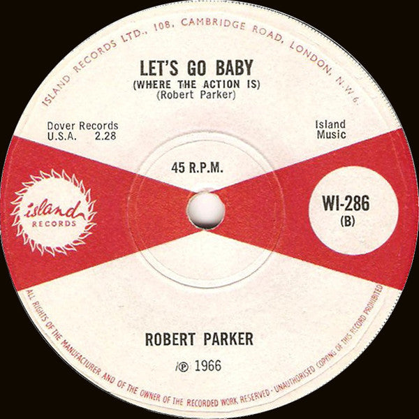 Robert Parker : Barefootin' (7", Single, Sol)