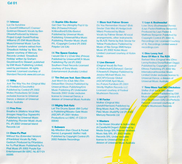 Various : Cream Anthems Spring 2002 (2xCD, Comp, Mixed)