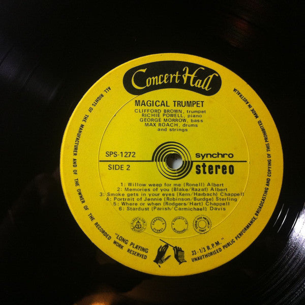 Clifford Brown, Richie Powell, George Morrow, Max Roach : Magical Trumpet (LP, Album)