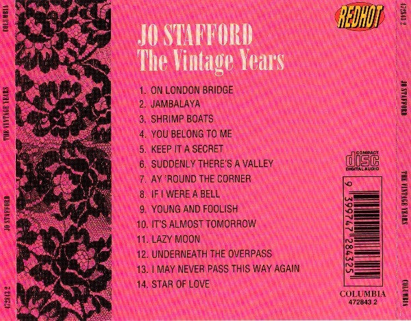 Jo Stafford : The Vintage Years (CD, Comp)