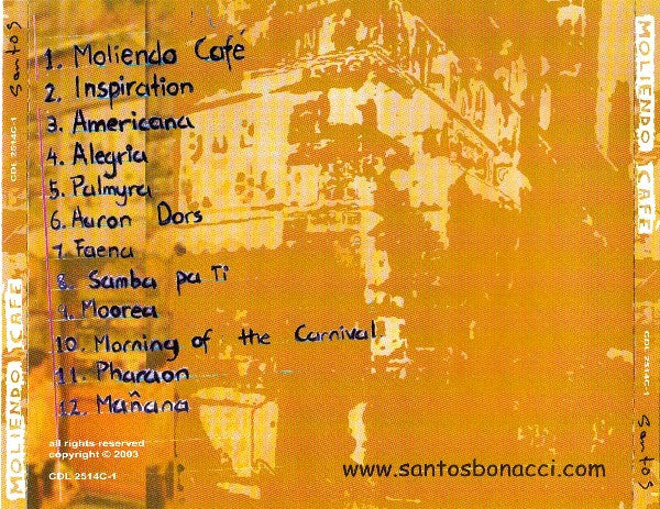 Santos (19) : Moliendo Café (CD, Album)