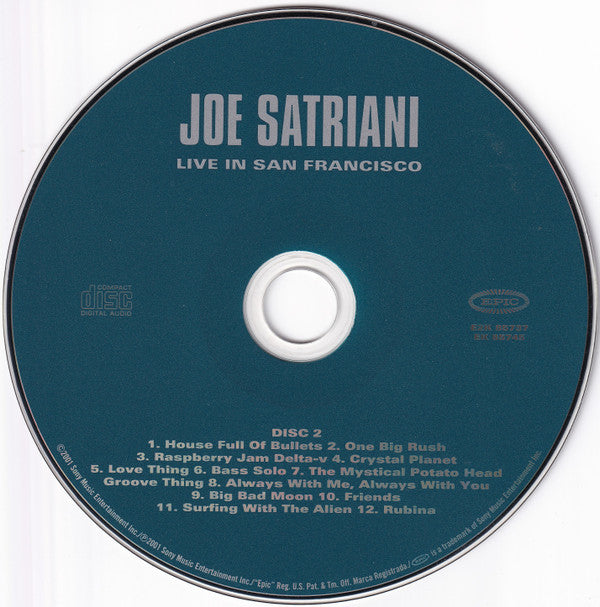 Joe Satriani : Live In San Francisco (2xCD, Album)