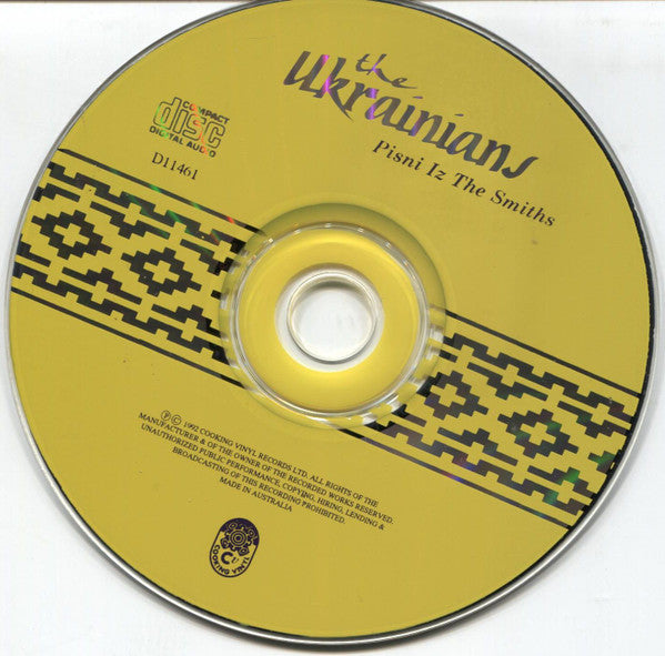 The Ukrainians = The Ukrainians : Pisni Iz The Smiths (CD, Single, Car)