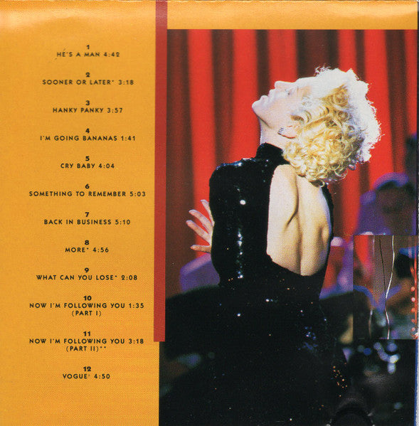 Madonna : I'm Breathless (Music From And Inspired By The Film Dick Tracy) (CD, Album)