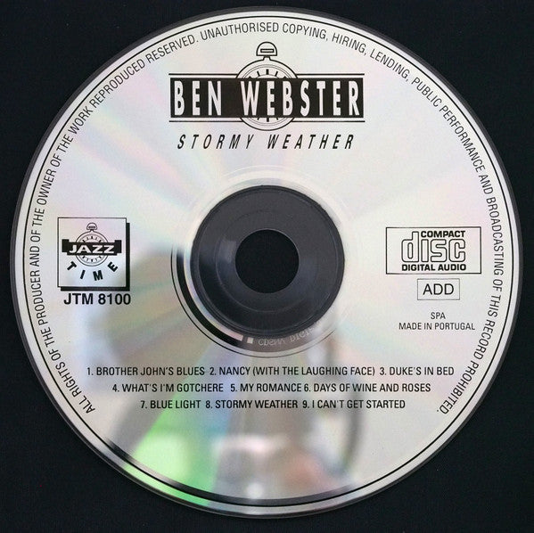Ben Webster : Stormy Weather (CD, Comp)