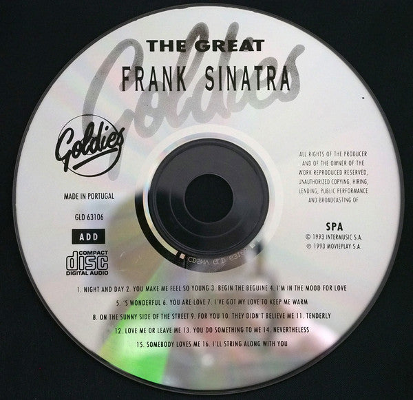 Frank Sinatra : The Great Frank Sinatra (CD, Album, Comp)
