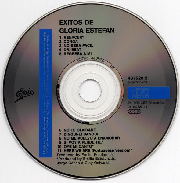 Gloria Estefan : Exitos De Gloria Estefan (CD, Comp)