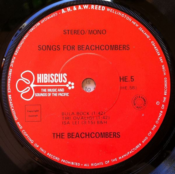 The Beachcombers (7) : Songs For Beachcombers (7", EP)