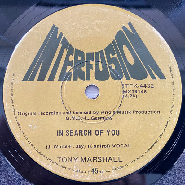 Tony Marshall : Pretty Maid (7", Single)