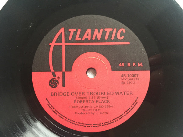 Roberta Flack : The First Time I Ever Saw Your Face / Bridge Over Troubled Water (7", Single)