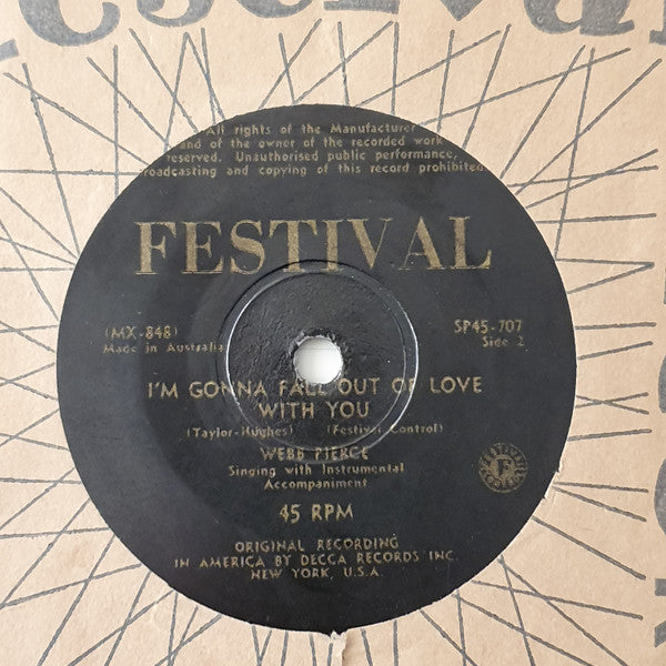 Webb Pierce : In The Jailhouse Now (7", Single)