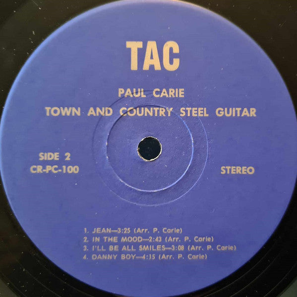 Paul Carie : Town & Country Steel Guitar (LP, Album)