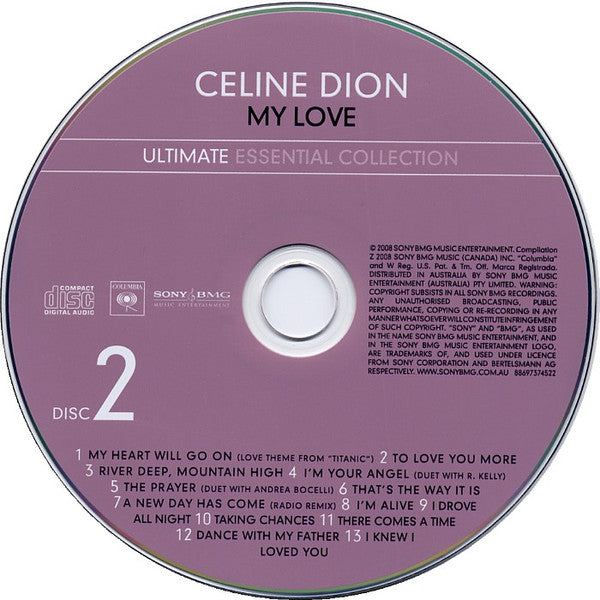 Céline Dion : My Love (Ultimate Essential Collection) (2xCD, Comp)