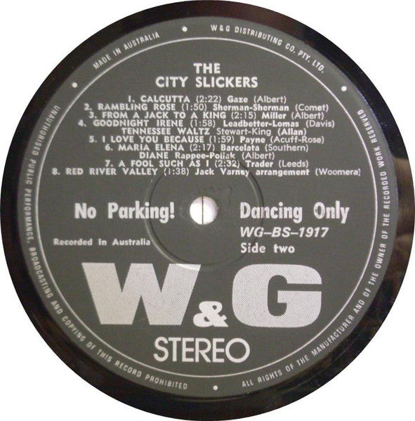 The City Slickers (5) : No Parking Dancing Only (LP, Album)
