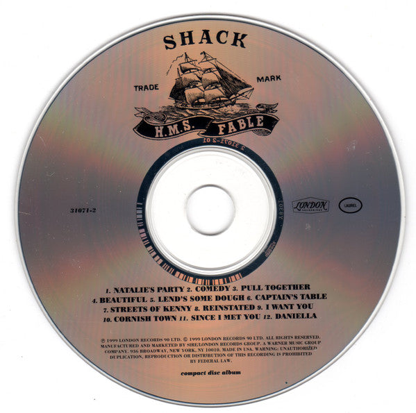 Shack (3) : H.M.S. Fable (CD, Album)