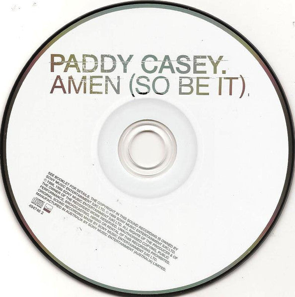 Paddy Casey : Amen (So Be It) (CD, Album)