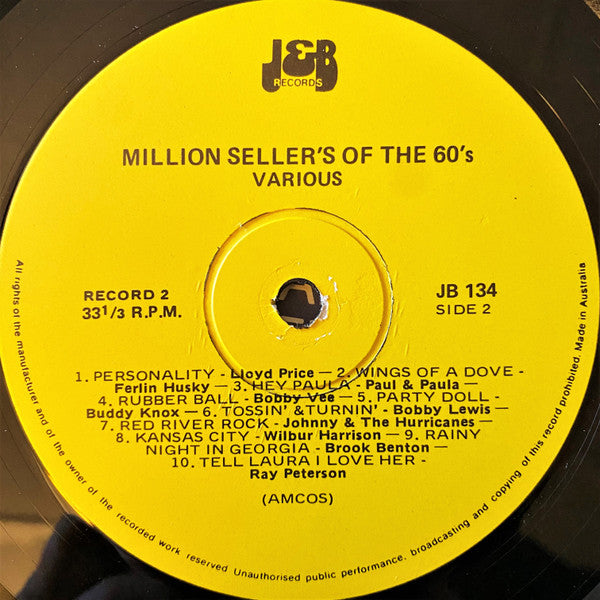 Various : Million Sellers Of The 60's Volume 2 (LP, Comp)