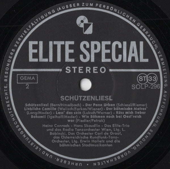 Peter Alexander / Hans Skoudlin / Heinz Conrads : Schützenliesl (LP)