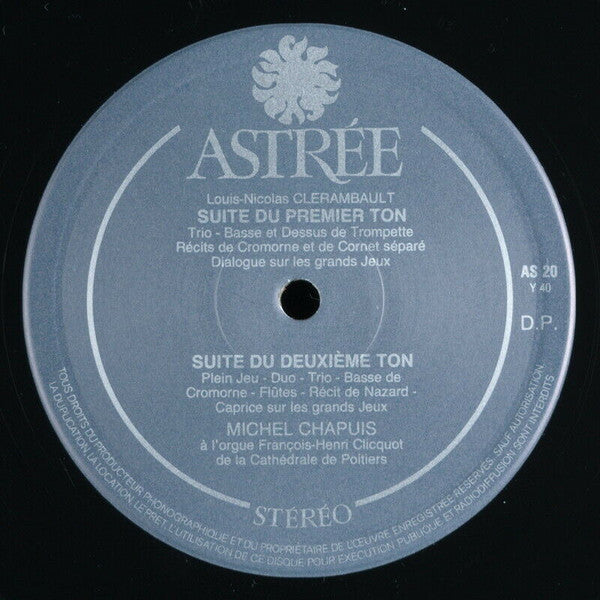 Pierre Du Mage / Louis Nicolas Clérambault*, Michel Chapuis : Ier Livre D'Orgue (LP, RE)