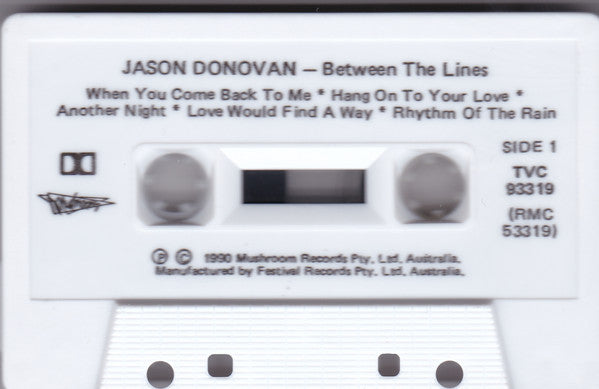 Jason Donovan : Between The Lines (Cass, Album)