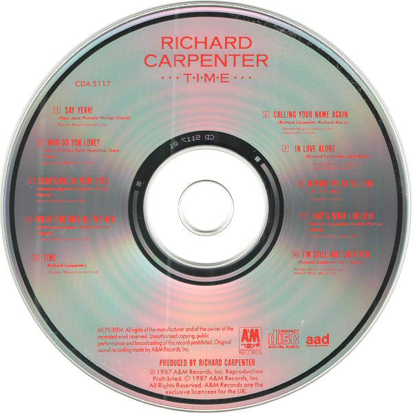 Richard Carpenter : Time (CD, Album)
