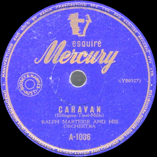 Ralph Marterie And His Orchestra : Caravan / Crazy Man Crazy (Shellac, 10")