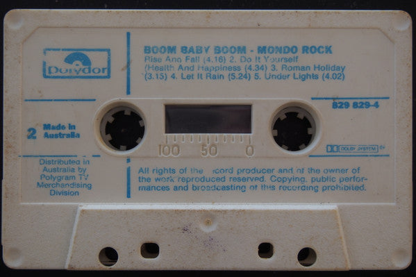 Mondo Rock : Boom Baby Boom (Cass)