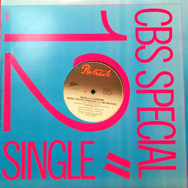 Angela Clemmons : Give Me Just A Little More Time (12")