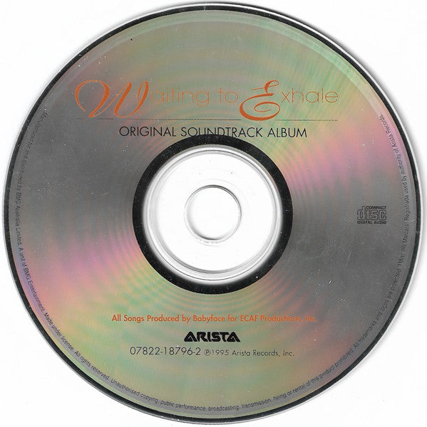 Various : Waiting To Exhale (Original Soundtrack Album) (CD, Album)