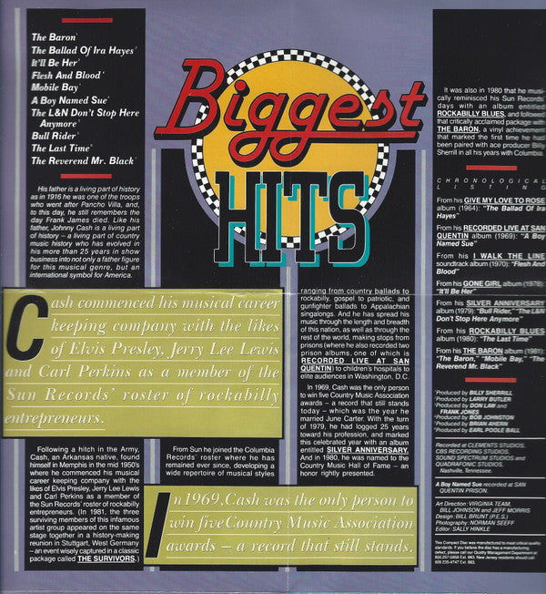 Johnny Cash : Biggest Hits (CD, Comp, RE)
