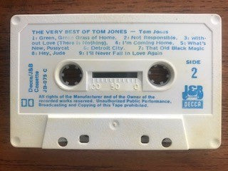 Tom Jones : The Very Best Of Tom Jones (Cass, Comp)