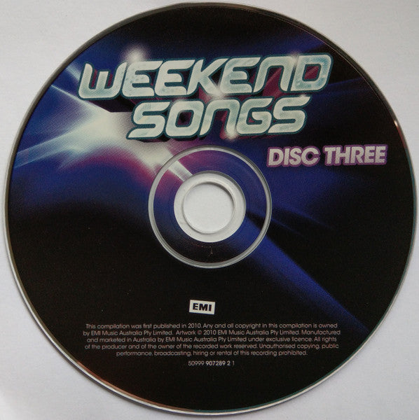Various : Weekend Songs (3xCD, Comp)