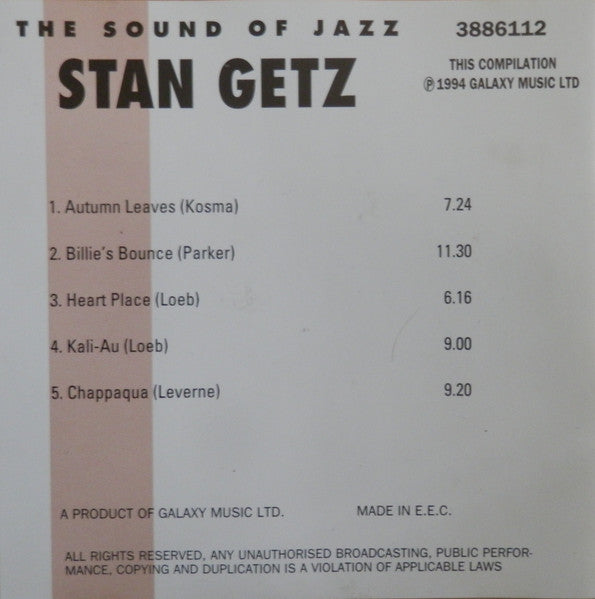 Stan Getz : The Sound Of Jazz - Stan Getz (CD)