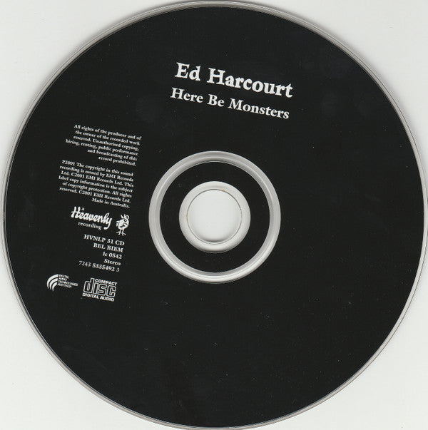 Ed Harcourt : Here Be Monsters (CD, Album)