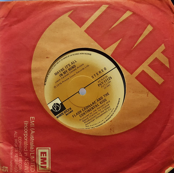 Flash Cadillac & The Continental Kids : Did You Boogie (With Your Baby) / Maybe It's All In My Mind (7", Single)