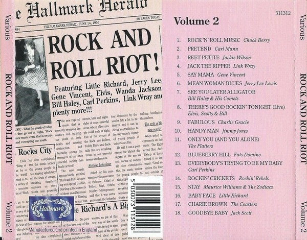 Various : Rock And Roll Riot Volume 2 (CD, Comp)