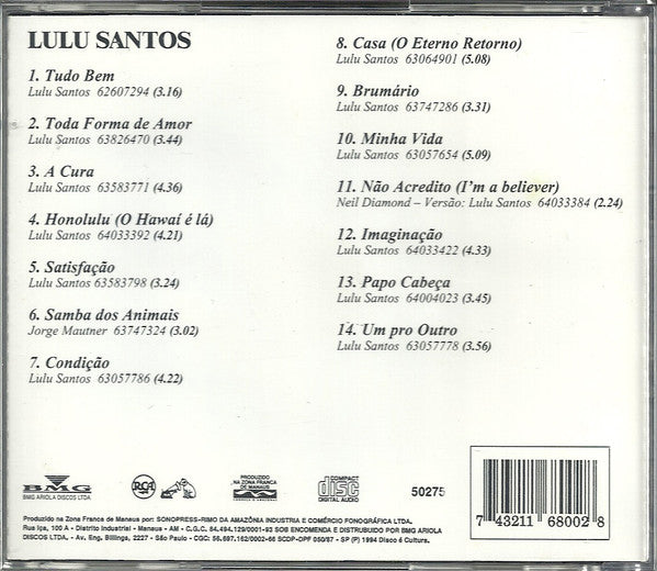 Lulu Santos : Lulu Santos (CD, Comp, RE)