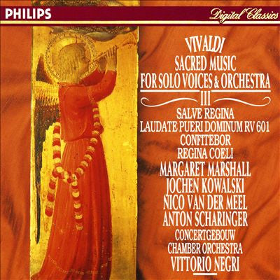 Vivaldi* - Concertgebouw Chamber Orchestra, Vittorio Negri : Sacred Music For Solo Voices & Orchestra Vol. III (CD, Album)
