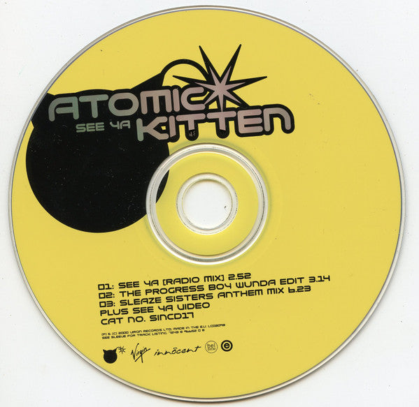 Atomic Kitten : See Ya (CD, Single, Enh)
