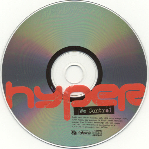 Hyper (5) : We Control (CD, Album)