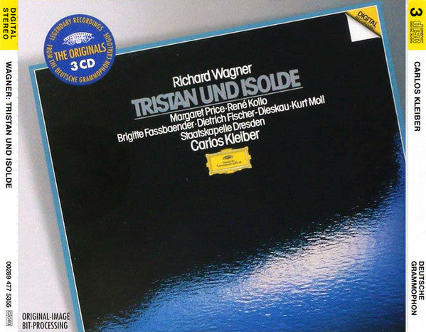 Richard Wagner - Margaret Price · René Kollo · Brigitte Fassbaender · Dietrich Fischer-Dieskau · Kurt Moll · Staatskapelle Dresden · Carlos Kleiber : Tristan Und Isolde (3xCD, Album, RE, RM)