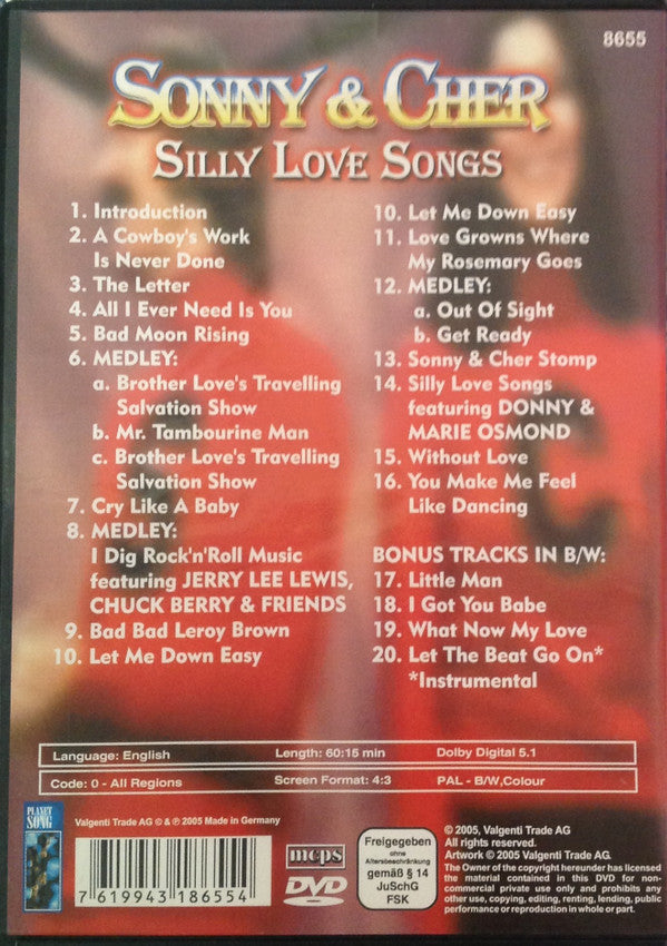 Sonny & Cher : Silly Love Songs (DVD-V, Comp)
