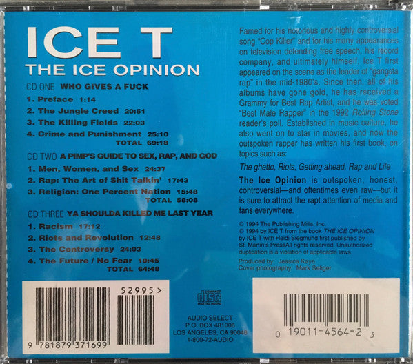 Ice-T : The Ice Opinion (3xCD)