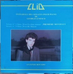 George Enescu - António Rosado : Intégrale Des Sonates Pour Piano (LP)