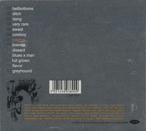 The Jon Spencer Blues Explosion : Orange (CD, Album, Dig)