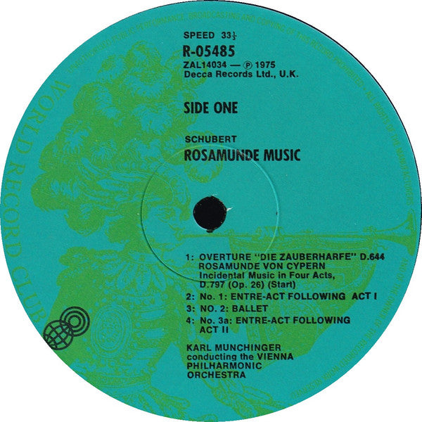 Schubert* : Rosamunde Von Cypern / Overture: Die Zauberharfe, D.664 (LP, Album, Club)