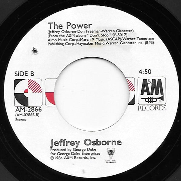 Jeffrey Osborne : Room With A View (7", Single)
