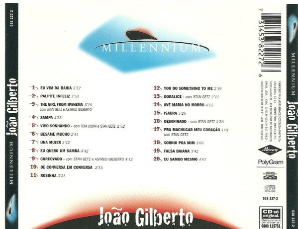 João Gilberto : Millennium - 20 Músicas Do Século XX (CD, Comp)